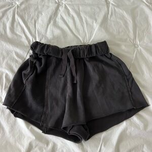 Urban Outfitters Black Sweat- Shorts Relaxed Fit